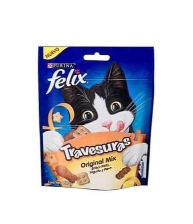 Felix snack travesuras pollo, higado y pavo 60g