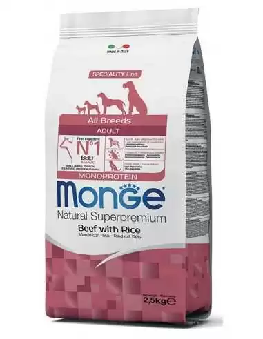 Monge adulto beef rice 2.5kg